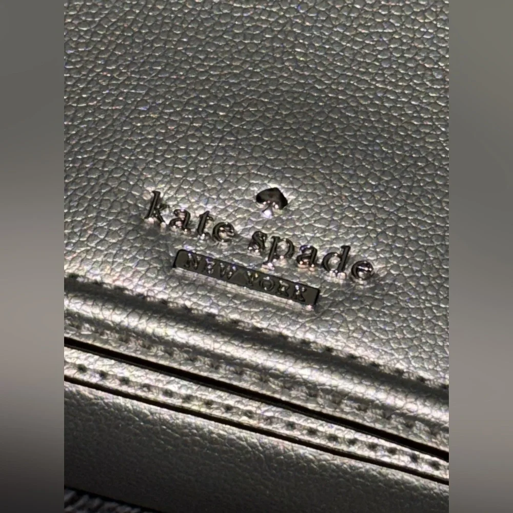 Kate Spade Silver Mini Crossbody Bag - Picture 10 of 11